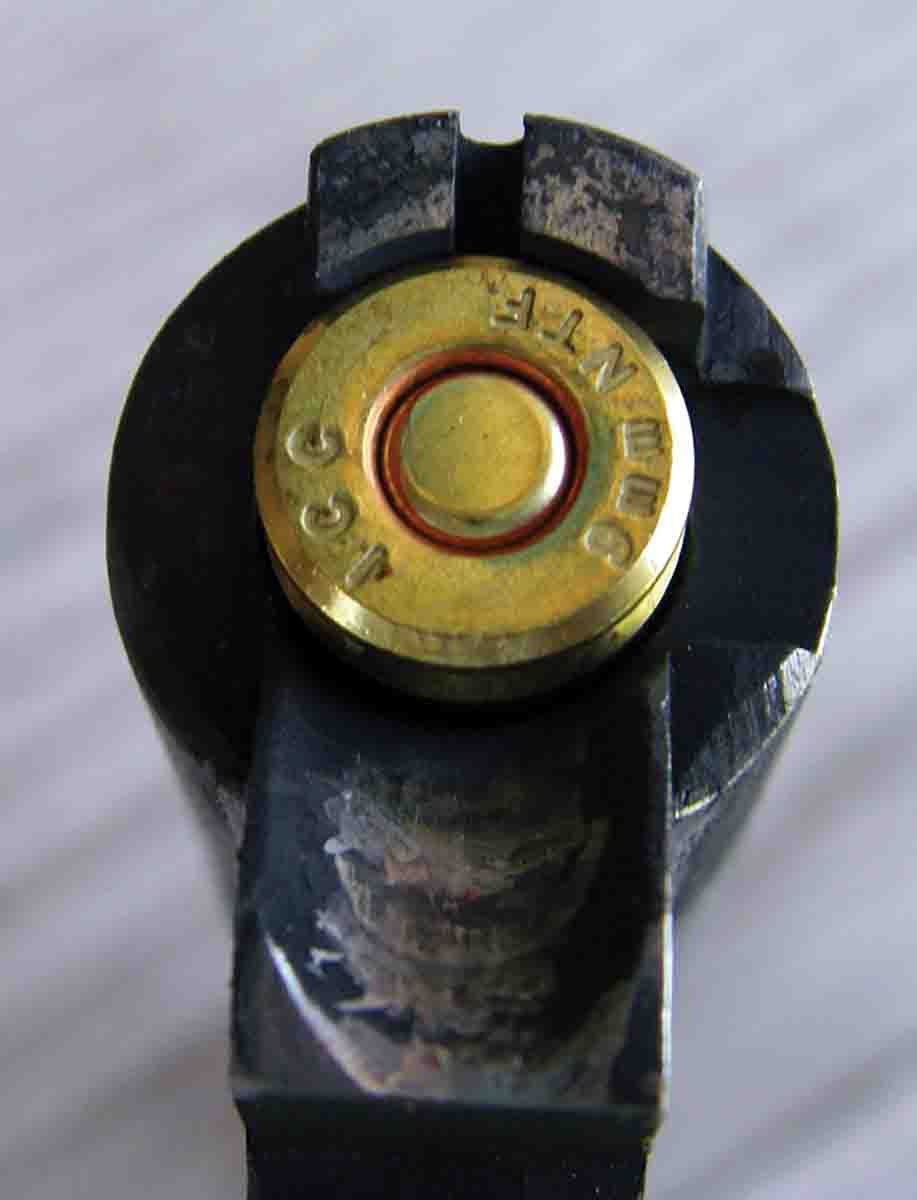 Bullets should not be seated out to contact the leade, which can cause pressure increases.